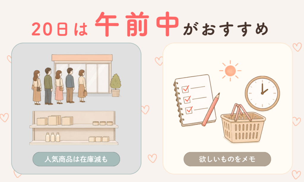 午前中がおすすめ
